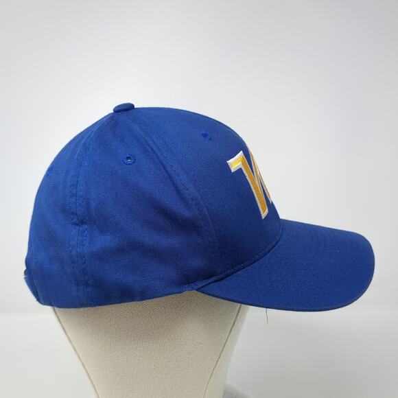 W Logo Strapback Baseball Cap Blue OS Adjustable Embroidered Pacific Headwear - Picture 5 of 10